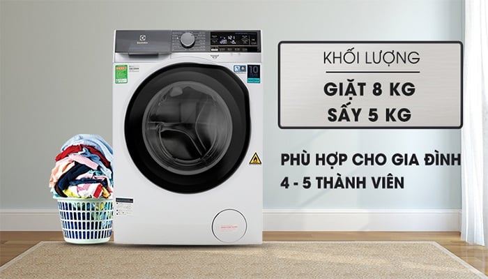 Giới thiệu máy giặt sấy Electrolux nổi bật nhất