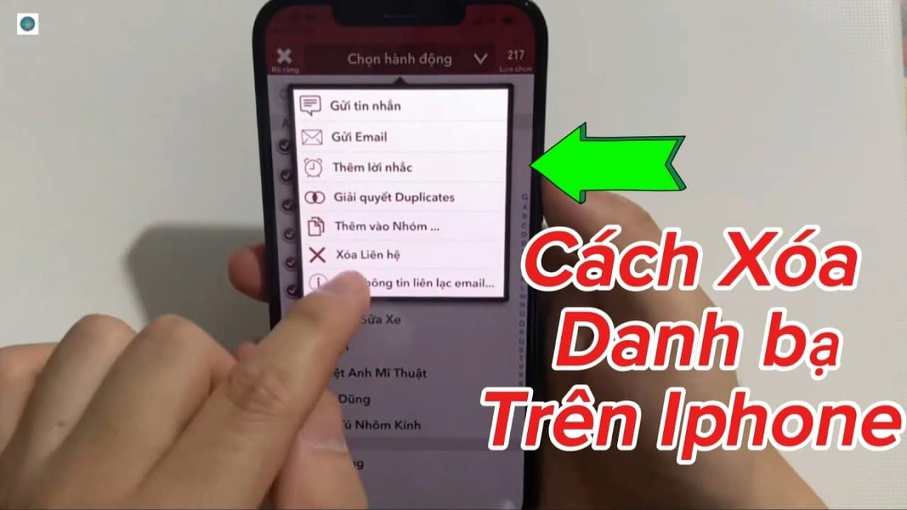 Hướng dẫn cách xóa toàn bộ danh bạ trên iphone