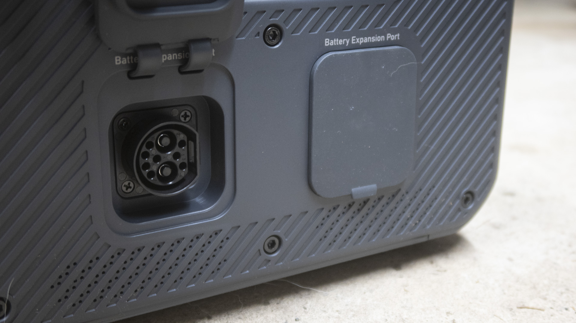 Bluetti Apex 300 controls and interface.