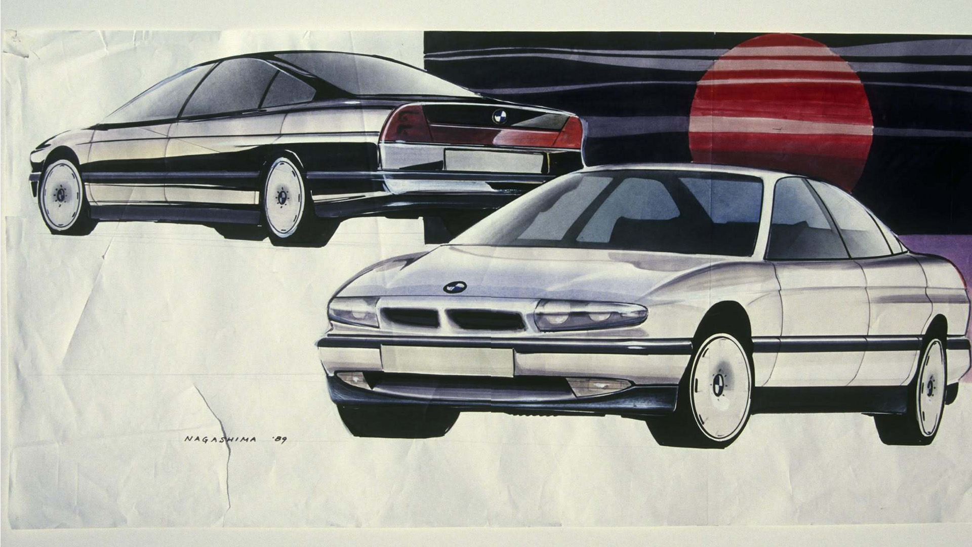 bmw-e39-sketch-1 BMW E39 sketch by Joji Nagashima