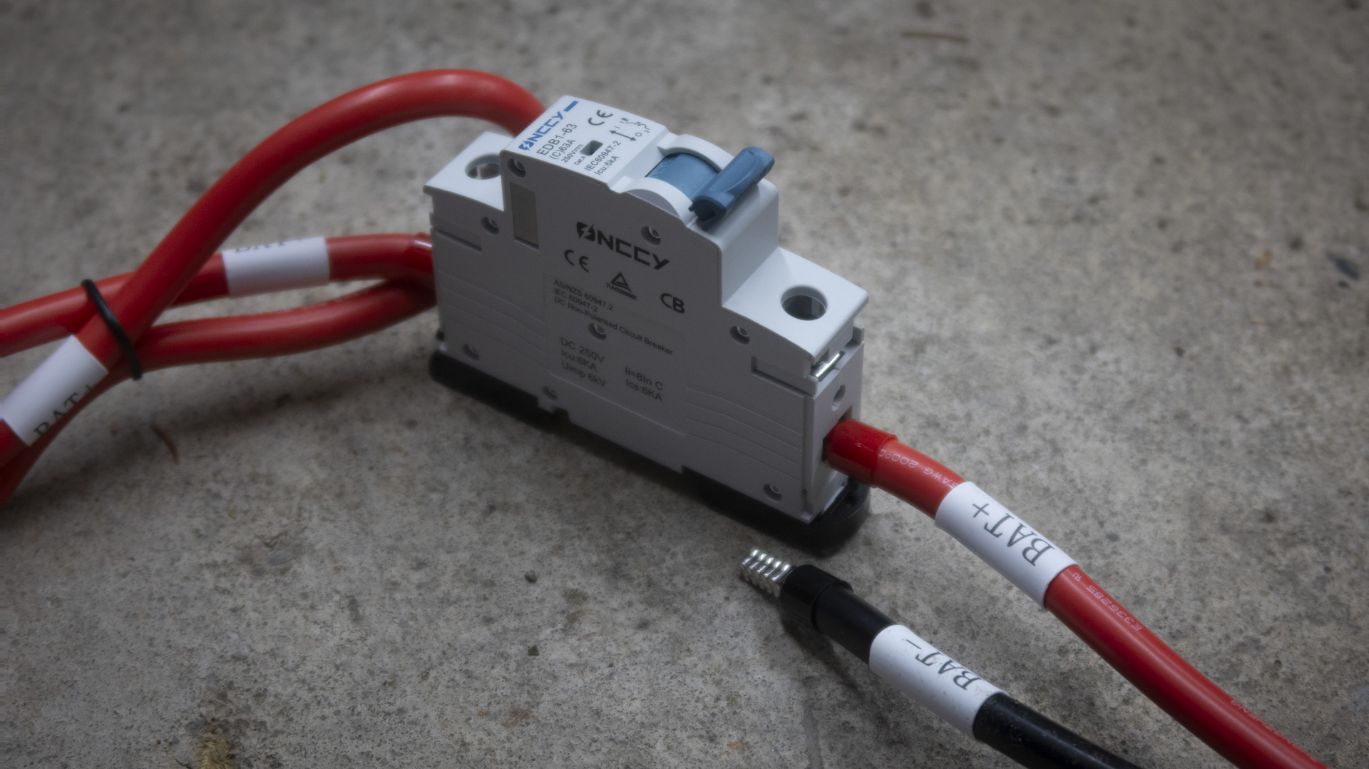 Bluetti Charger 1 primary switch.