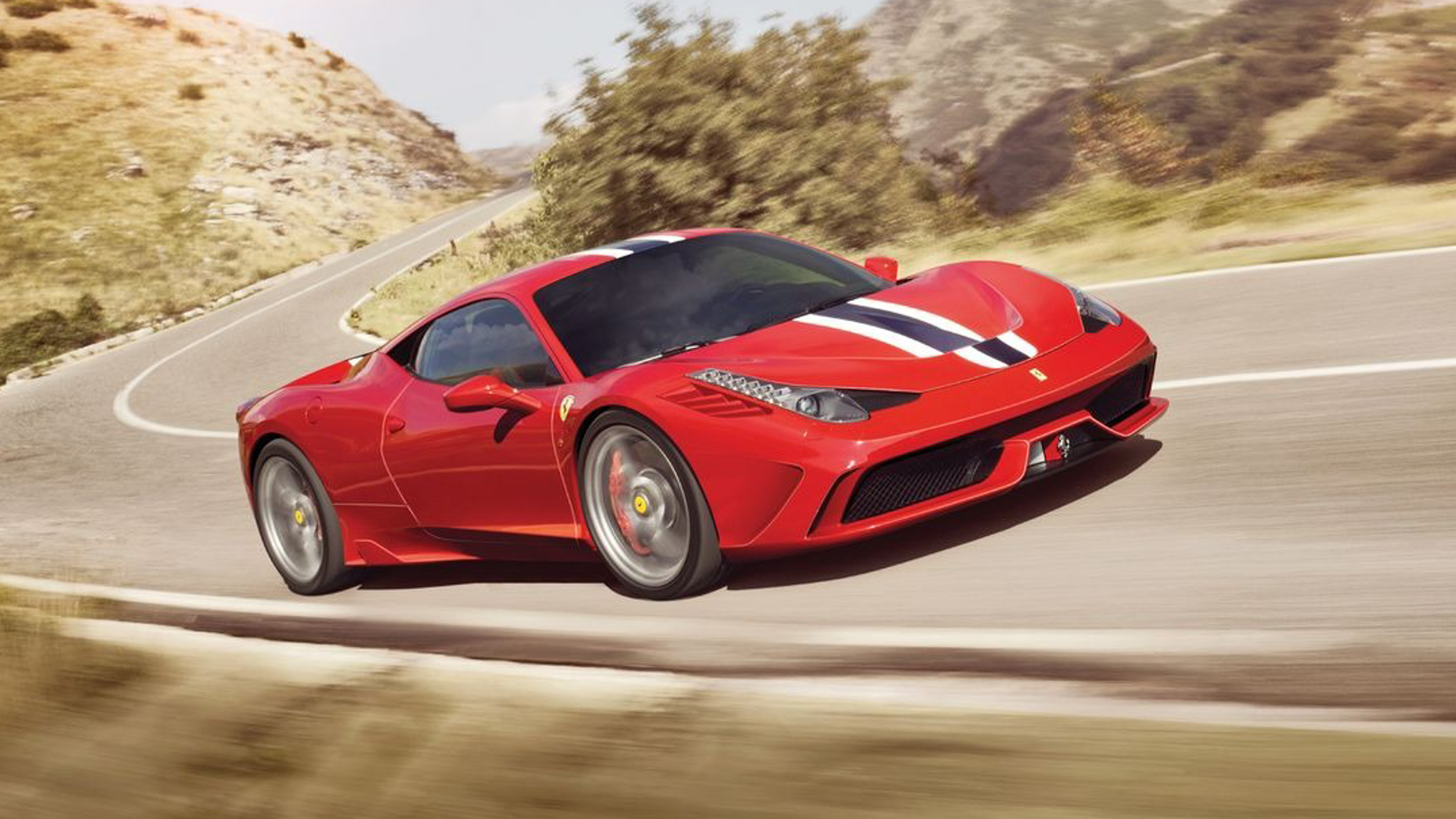ferrari-458-speciale-1 Ferrari 458 Speciale driving in red