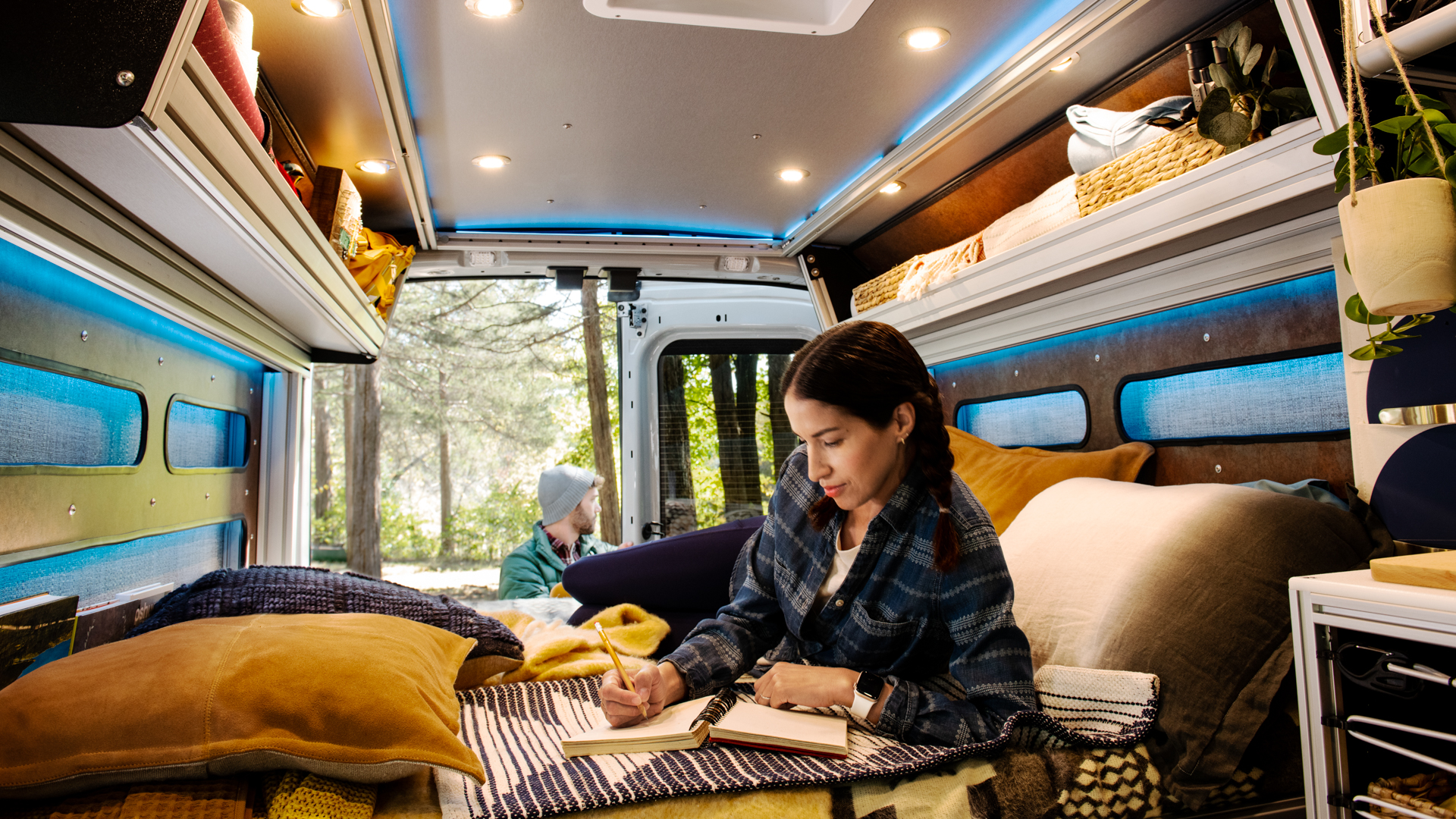 Ford Transit Trail interior.