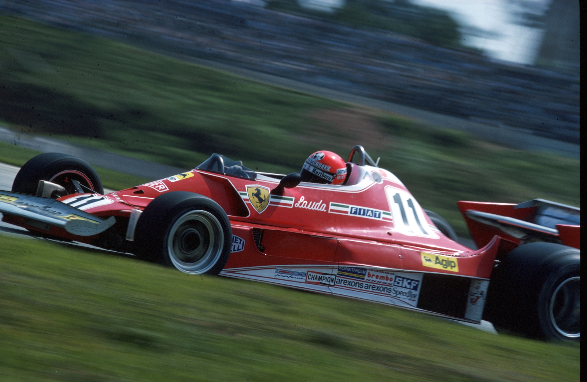 gettyimages-646479386 Formel 1, Grand Prix Brasilien 1977, Interlagos, 23.01.1977 Niki Lauda, Ferrari 312T2 www.hoch-zwei.net , copyright: HOCH ZWEI / Ronco