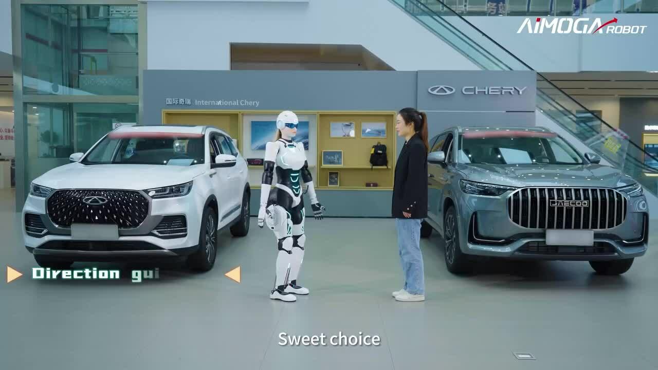 Hãng ôtô dùng robot làm nhân viên bán xe