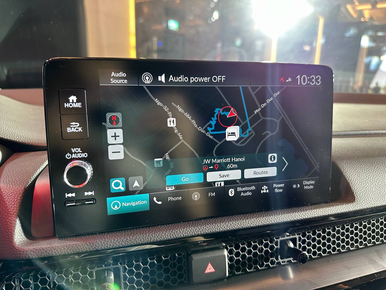 Màn hình trung tâm xe Honda CR-V.