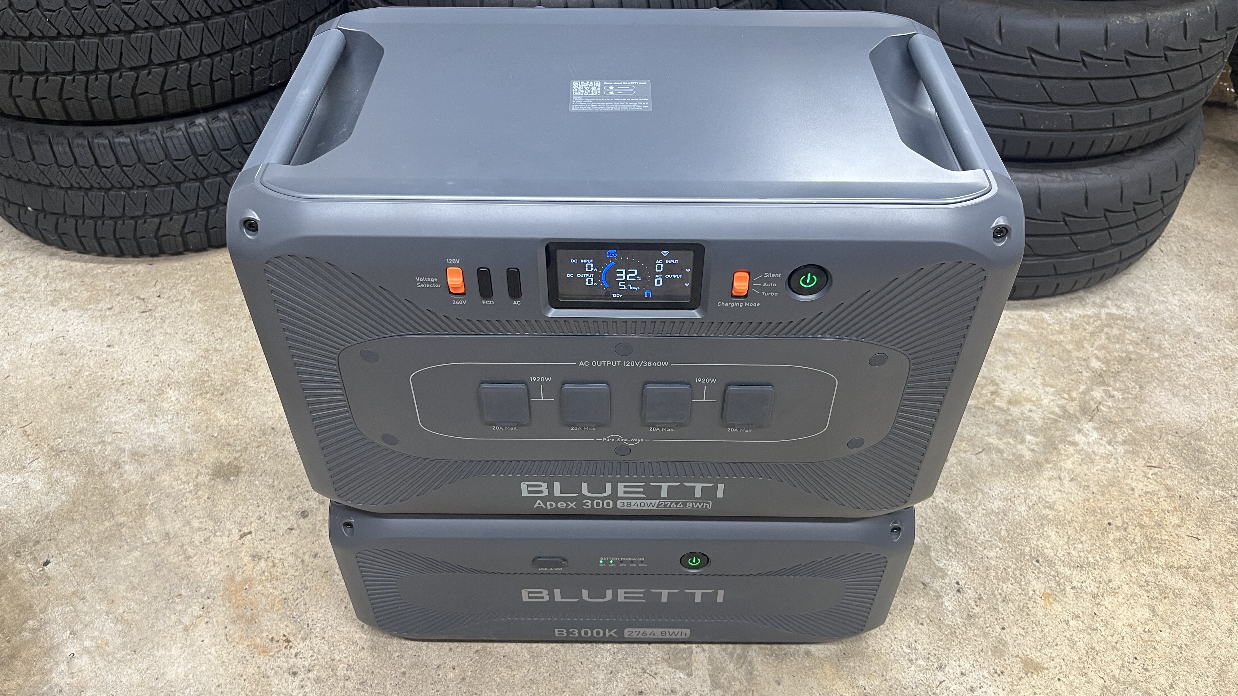 Bluetti Apex 300 with a Bluetti B300K battery upgrade.