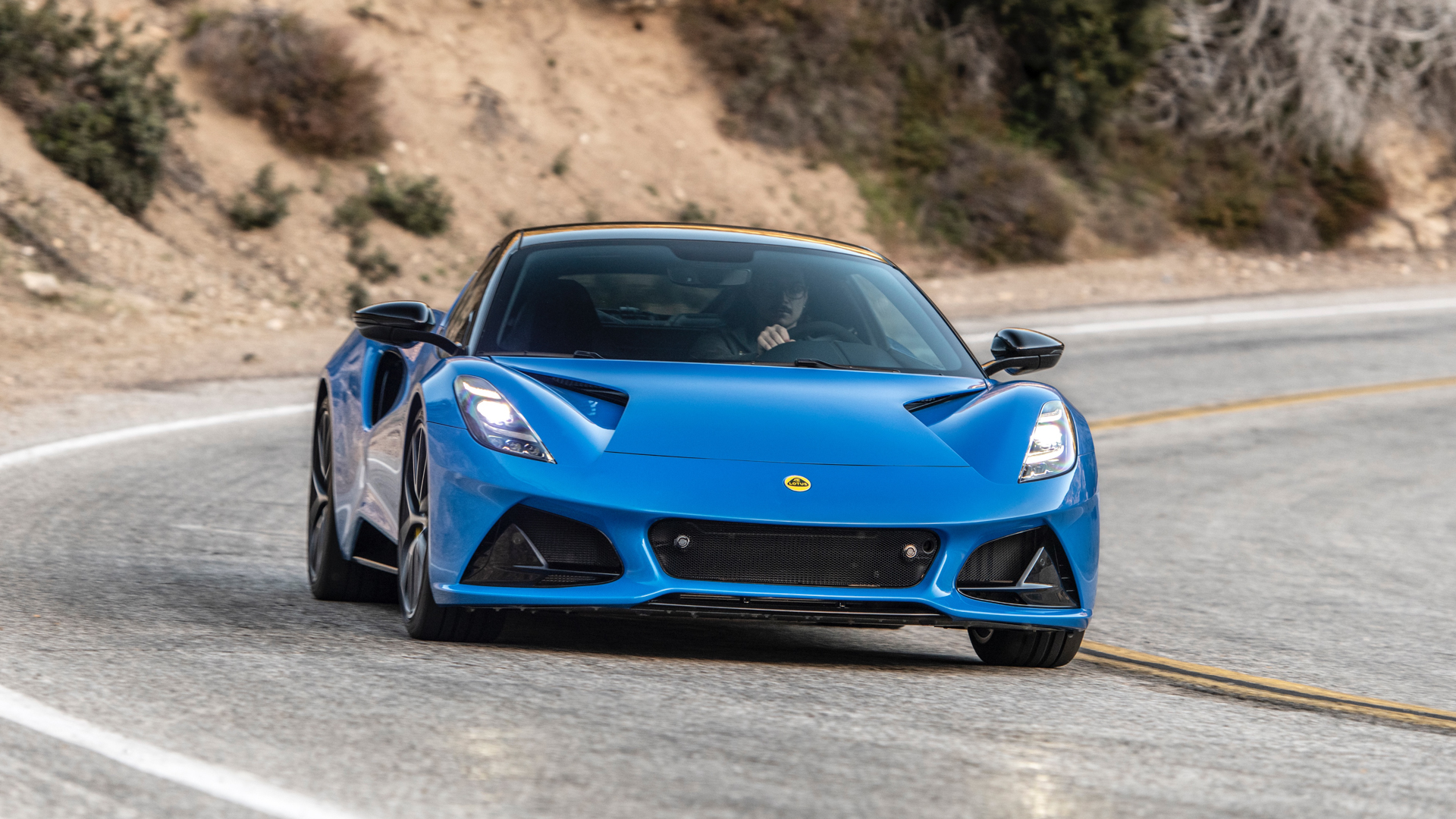 lotus-emira-v6-4 Blue Lotus Emira road testing in California.