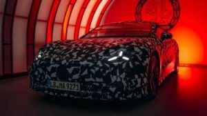 Mercedes-AMG electric super-saloon - front 3/4 static