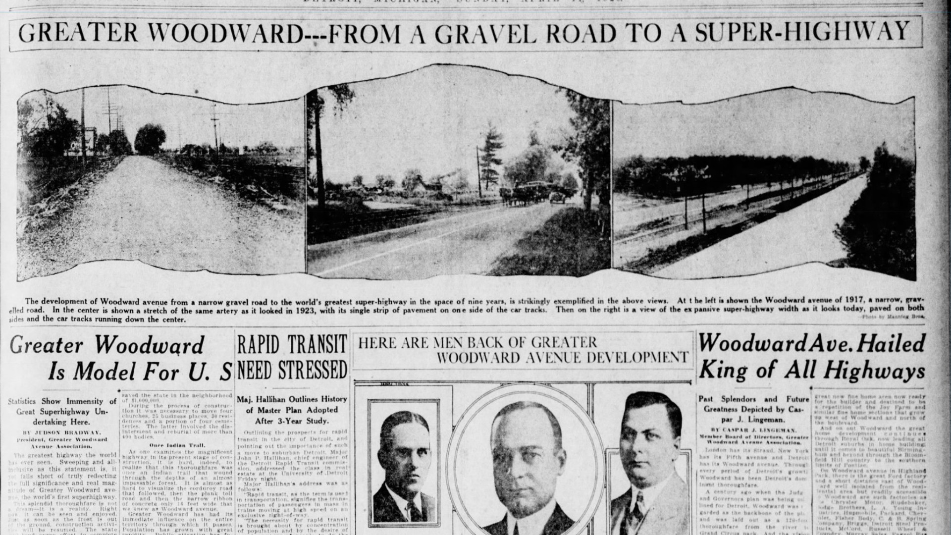 Detroit Free Press, April 11, 1926, Page 88. via Newspapers.com