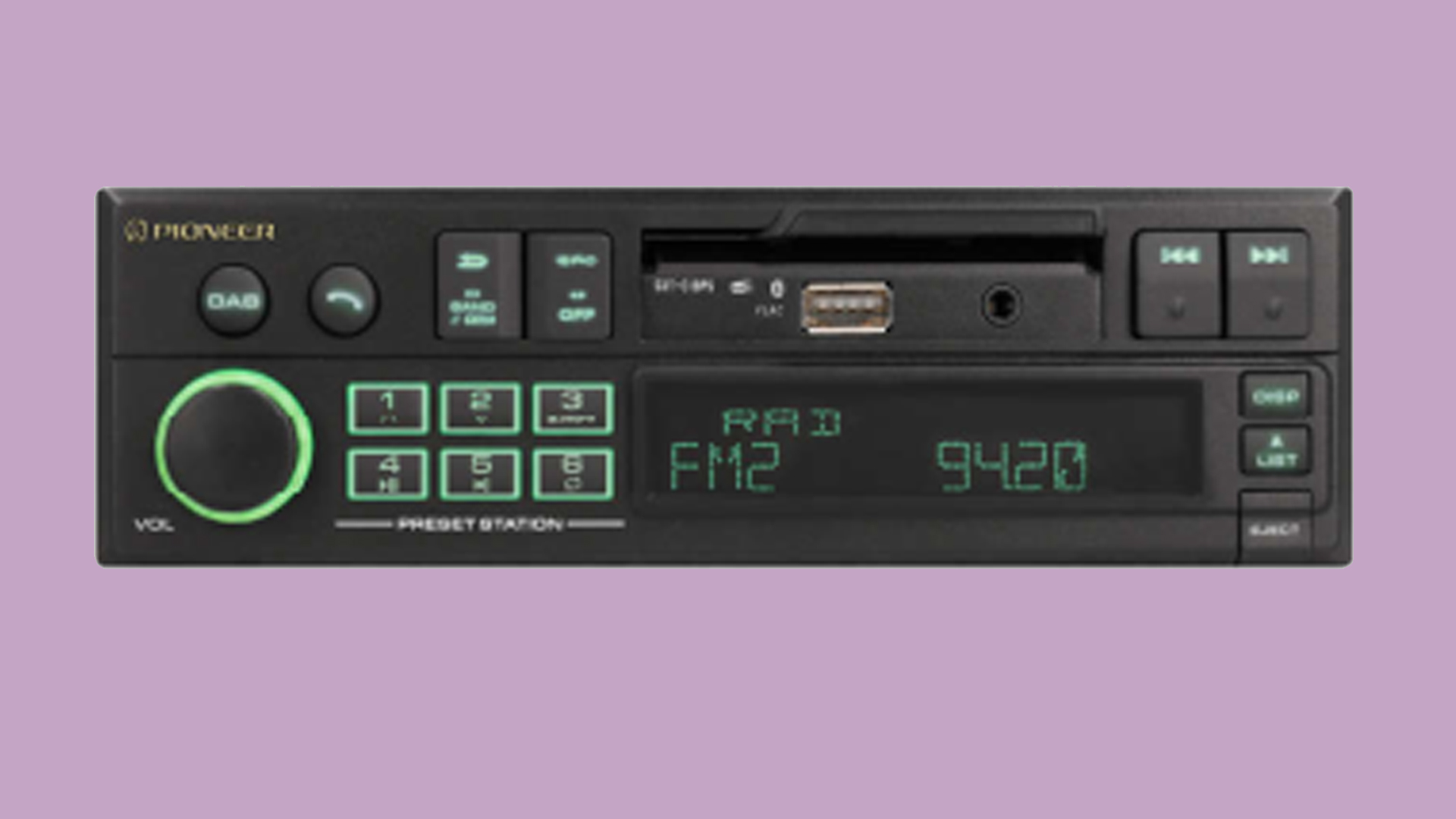 pioneer22 Pioneer SXT-C10PS with tape deck-style door open.