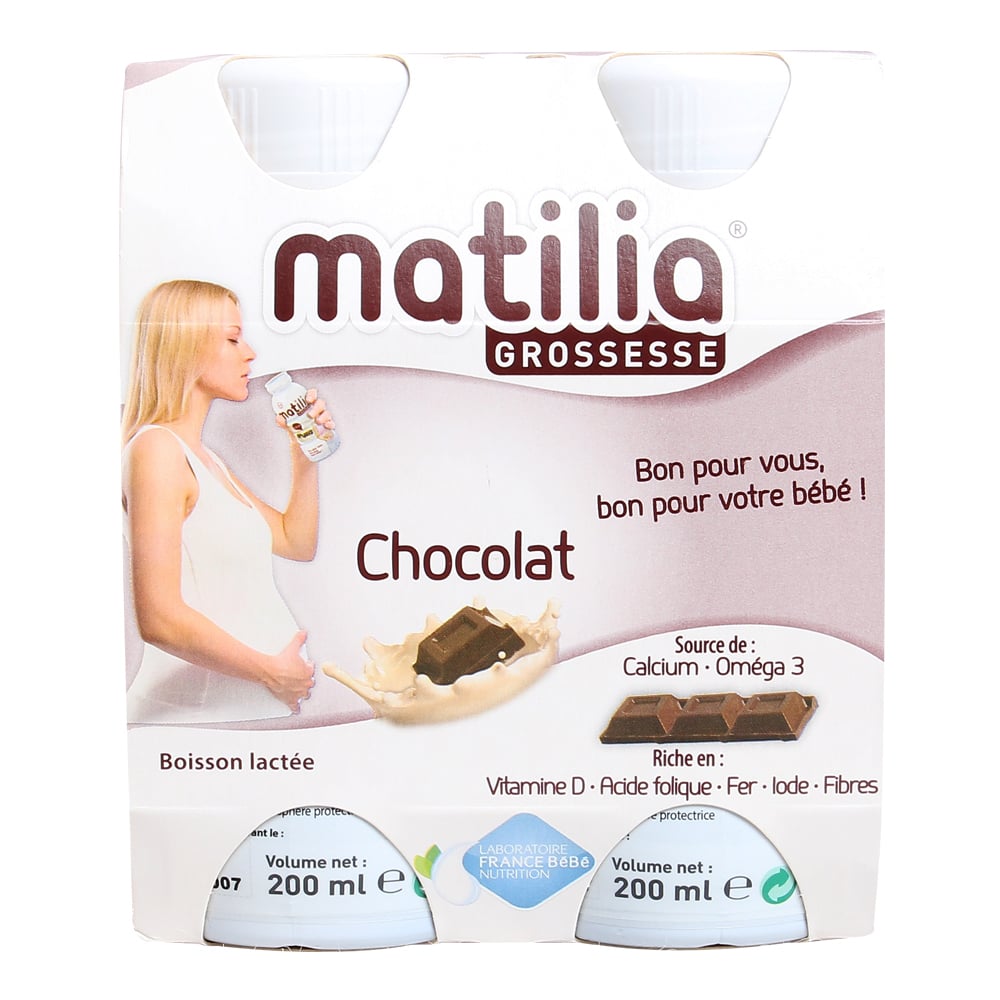 Sữa Bầu Matilia Pháp Vị Socola (Lốc 4 chai x 200ml) – Shop Vinaquick