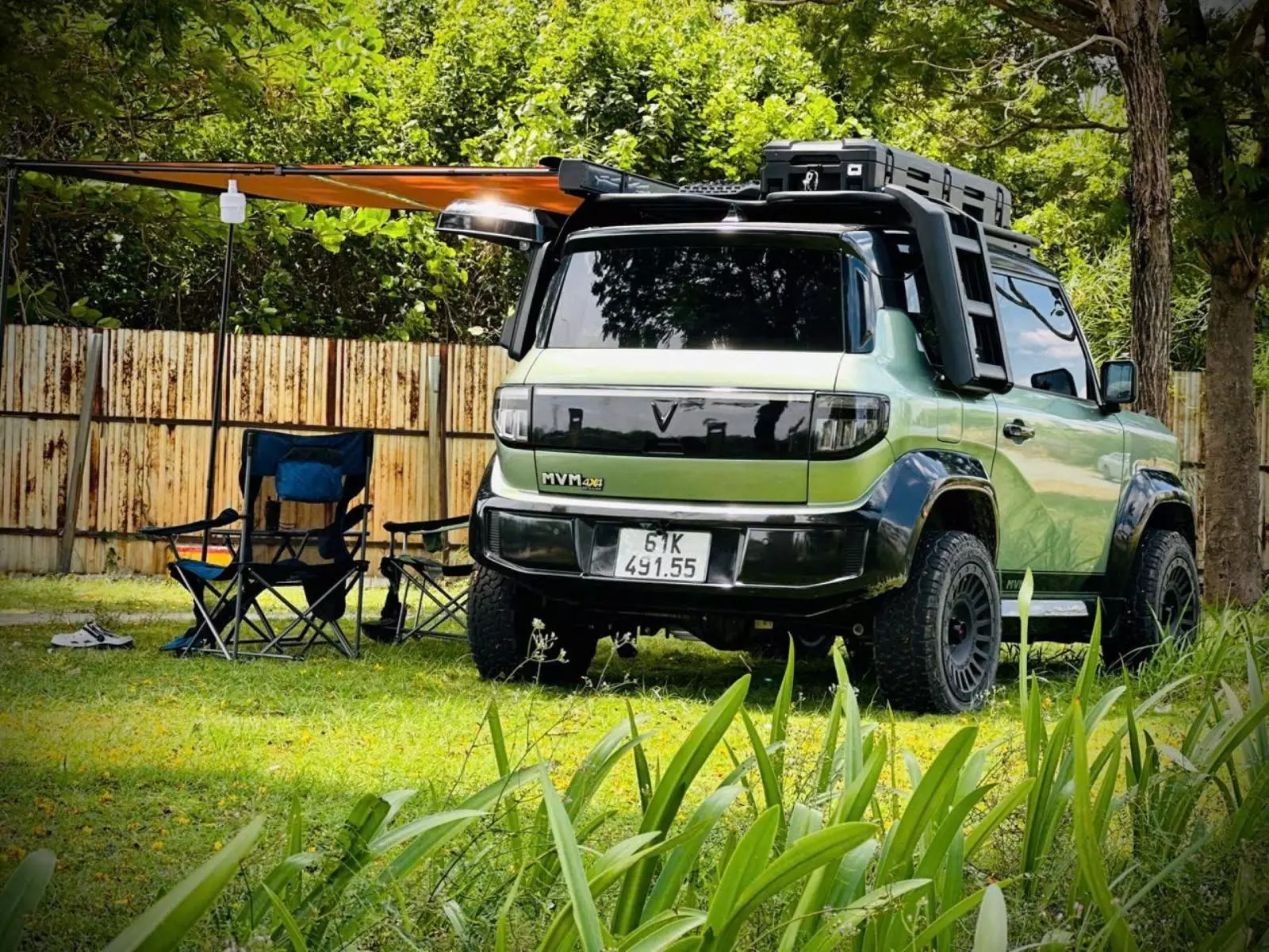 Chiếc VinFast VF 3 được độ theo phong cách camping