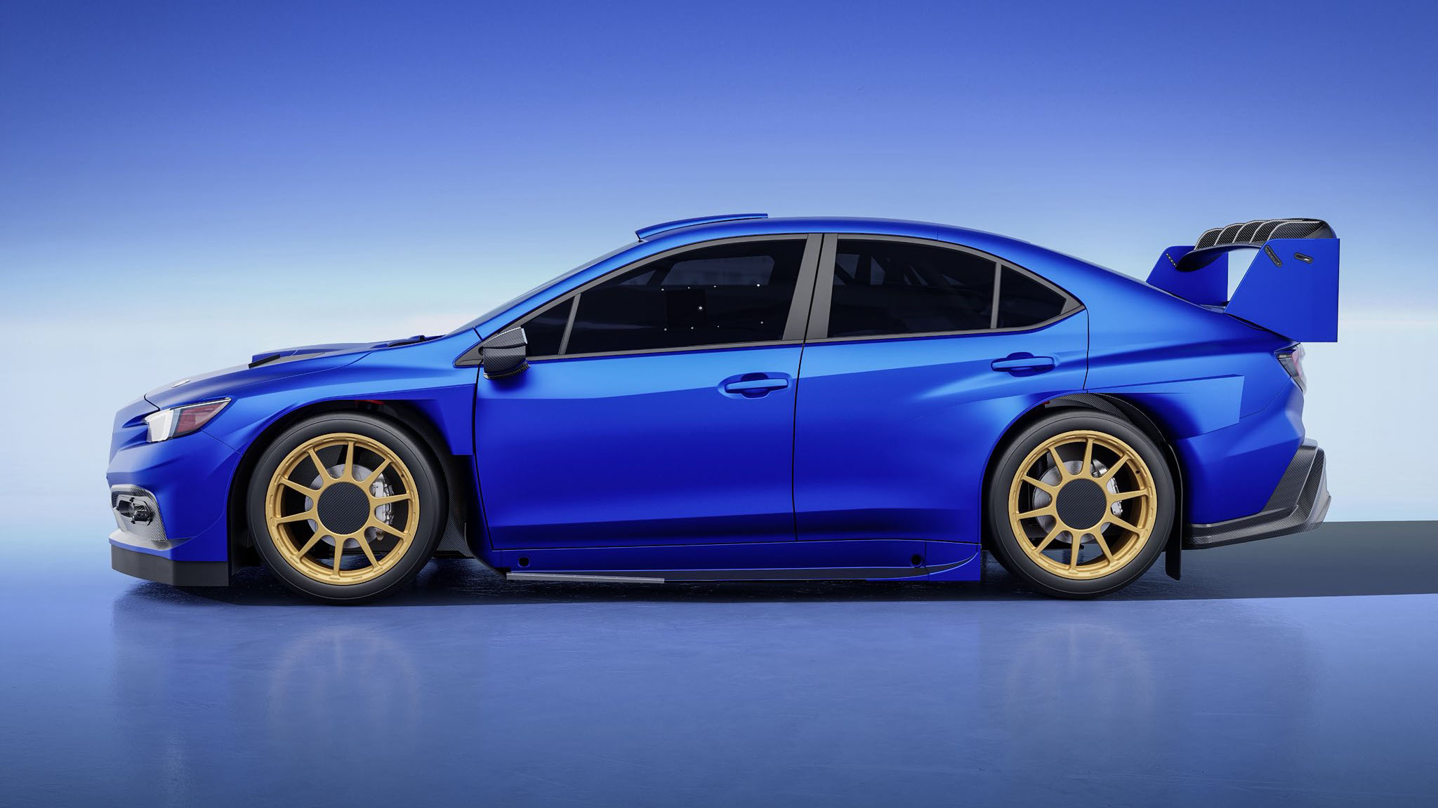 Image of fake rendered Subaru WRX ARA25 road car.