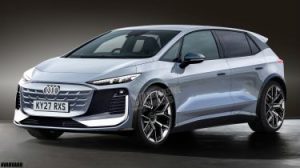 Render of the Audi A3 e-tron - front static