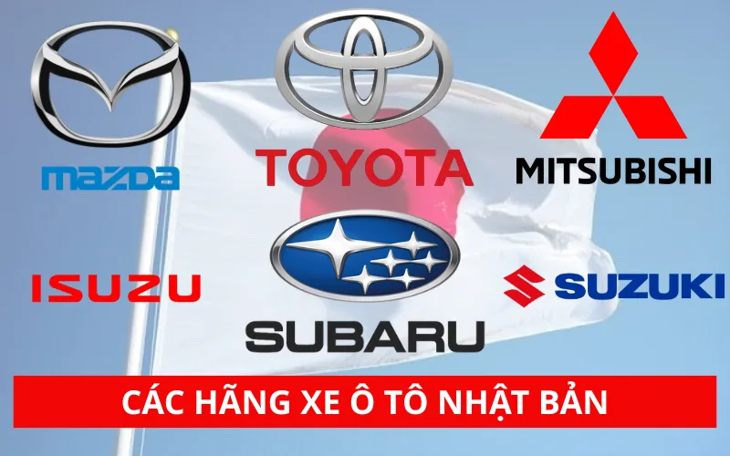cac-hang-xe-o-to-nhat-ban-png-1 Một số hãng xe Nhật nổi tiếng có thể kể đến: Toyota, Mazda, Honda, Suzuki, Subaru, Isuzu, Mitsubishi, Nissan, Lexus và Infiniti.
