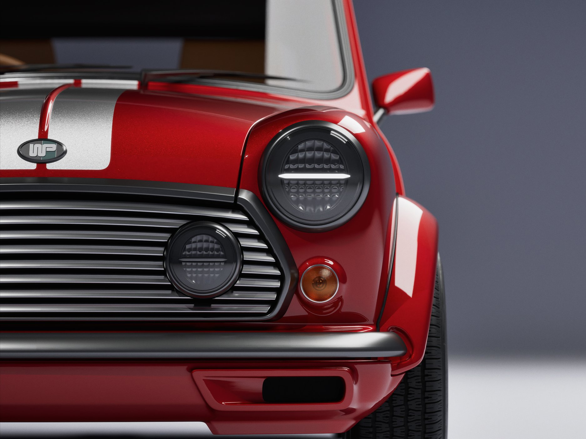 deet3 Ian Callum Wood & Pickett Mini headlight.