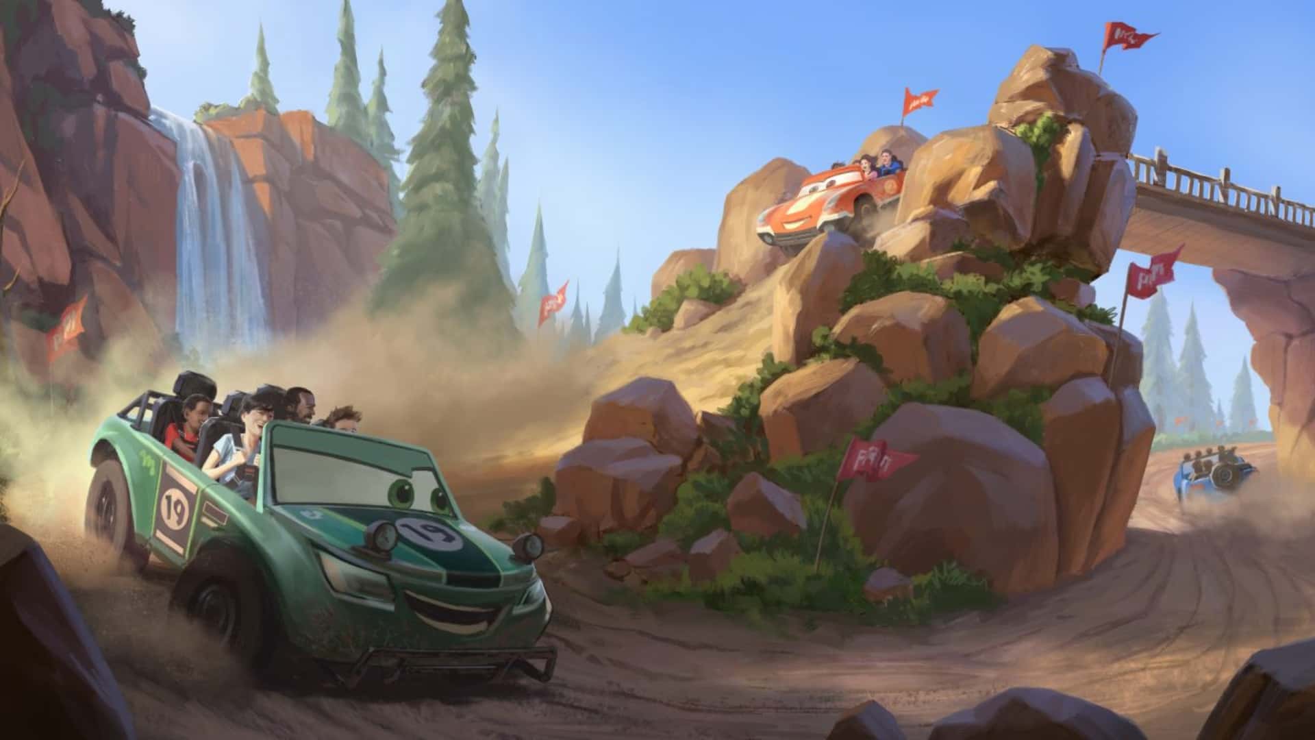 disney-s-new-cars-ride-at-the-magic-kingdom-1 Cars racing at Disney's Piston Peak
