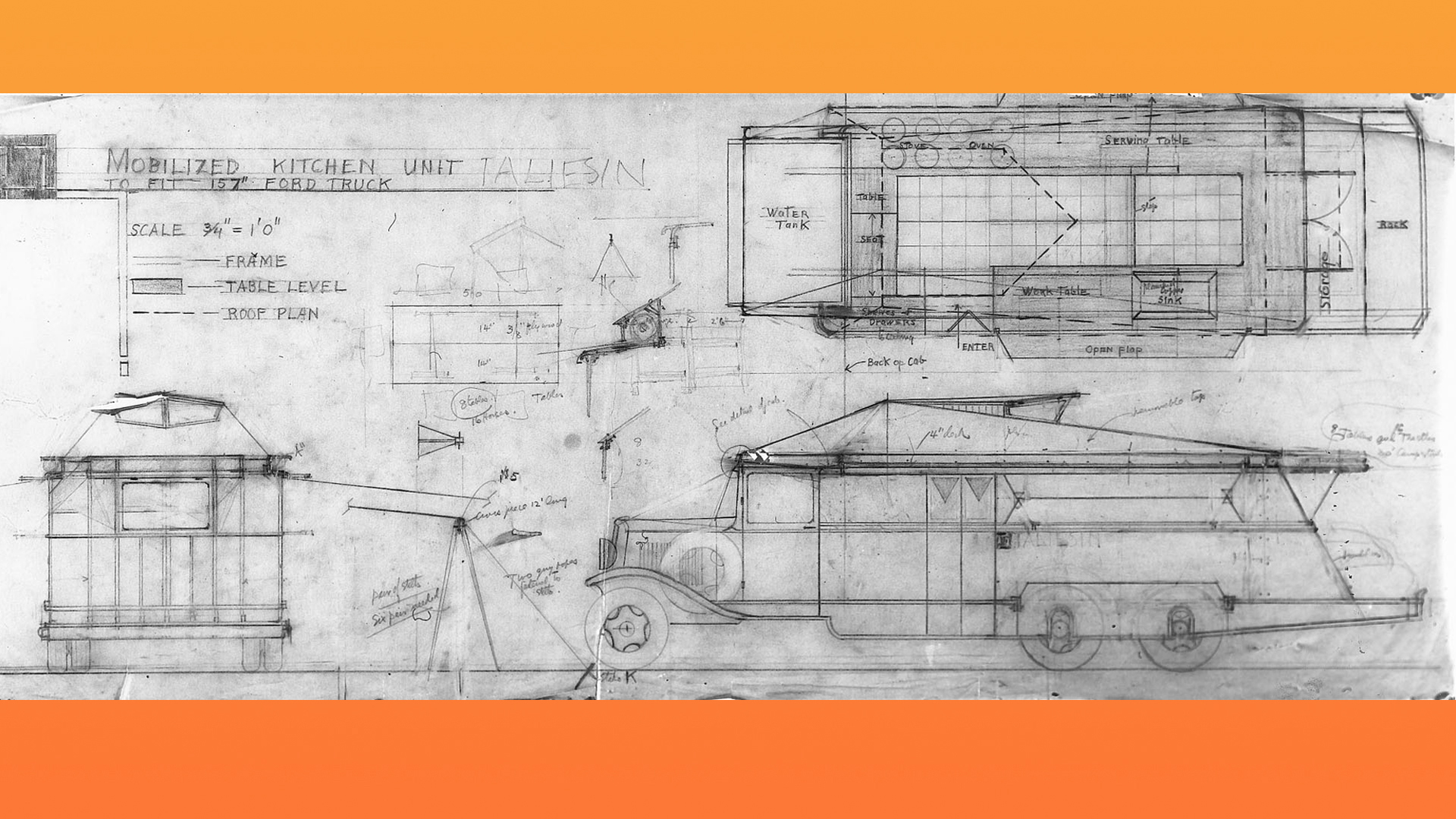 flw-food-truck Frank Lloyd Wright's 1939 food truck design.