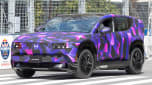 Honda 0 SUV prototype being driven by Max Verstappen - front