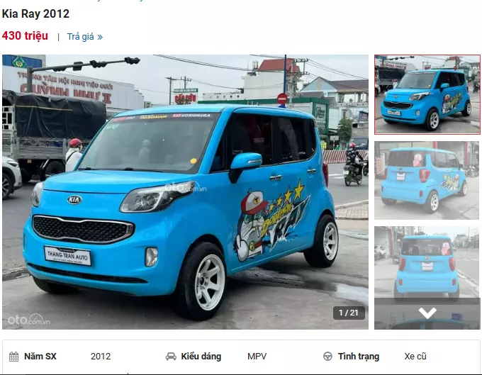 Chiếc Kia Ray 2012 lên sàn xe cũ với giá 430 triệu đồng. 1