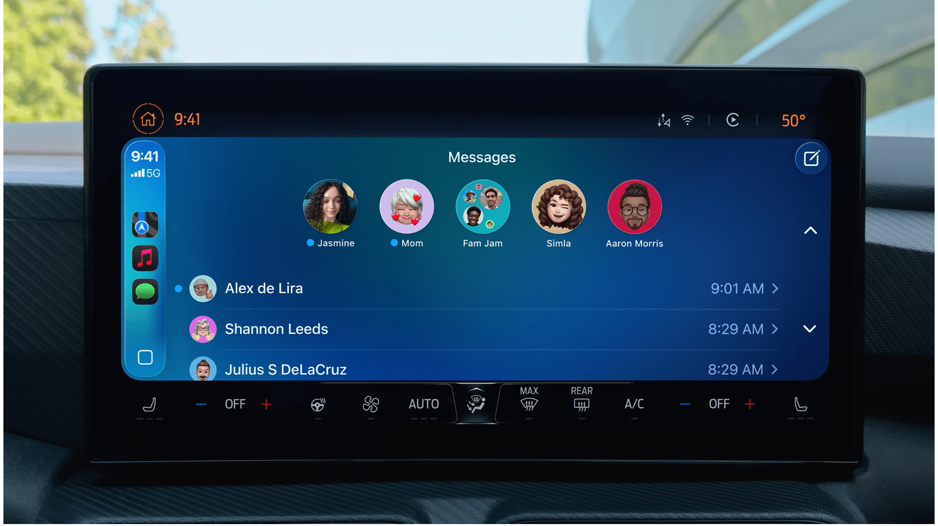 The messages app gains the ability to pin conversations in iOS 26 CarPlay