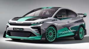 Skoda Enyaq RS Race concept - front 3/4