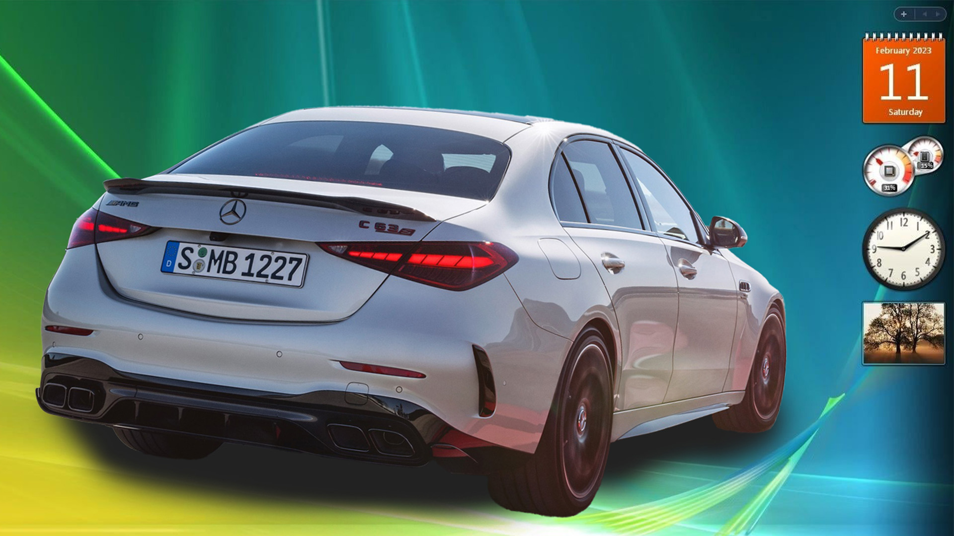 vista-amg-hero-real-1 Mercedes-AMG C63 against a Window Vista background