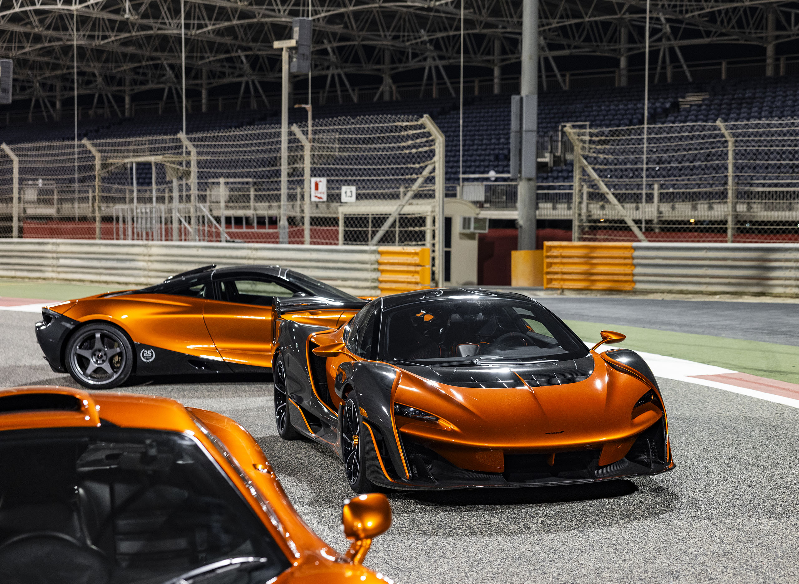 Collection of McLaren cars