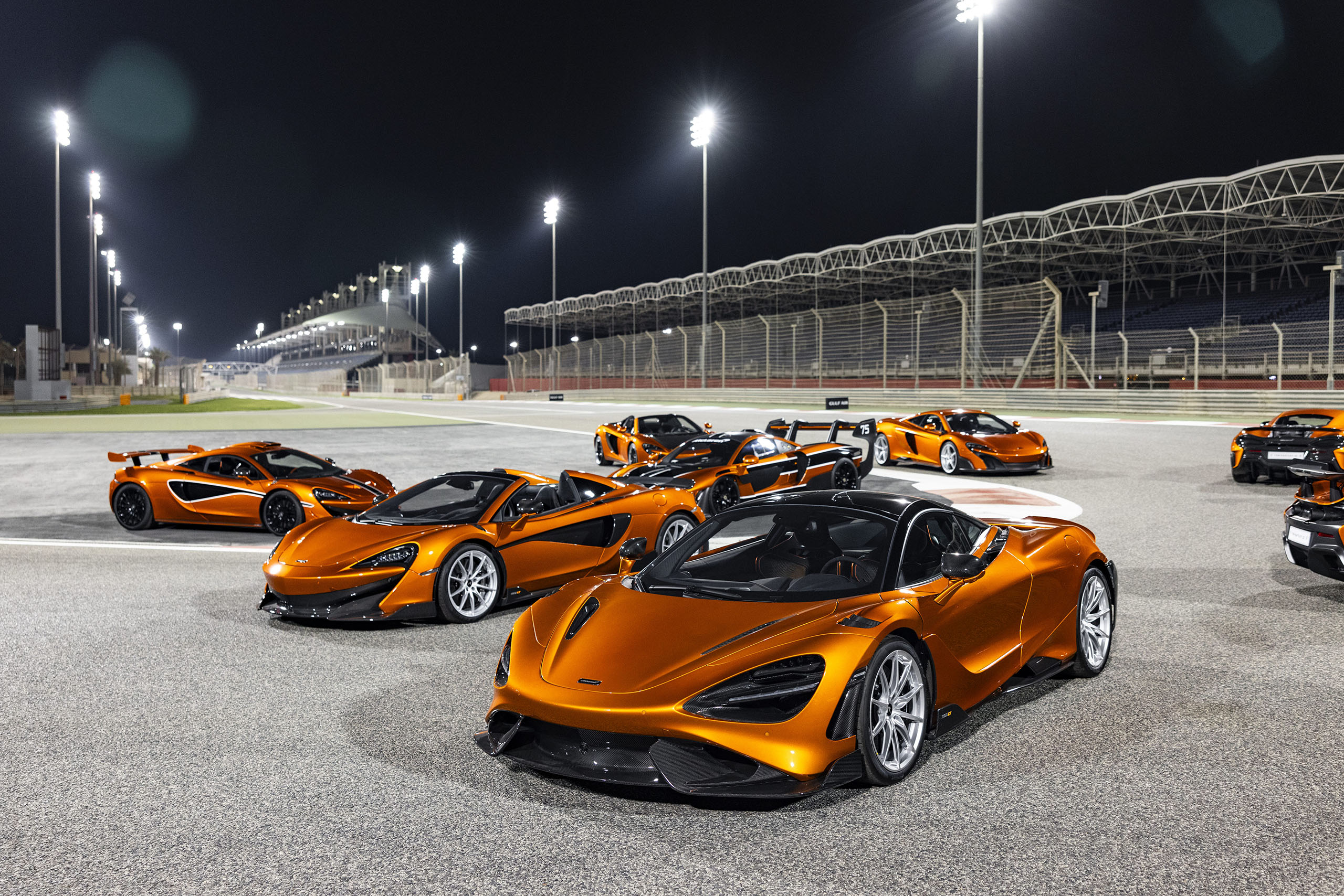 Collection of McLaren cars