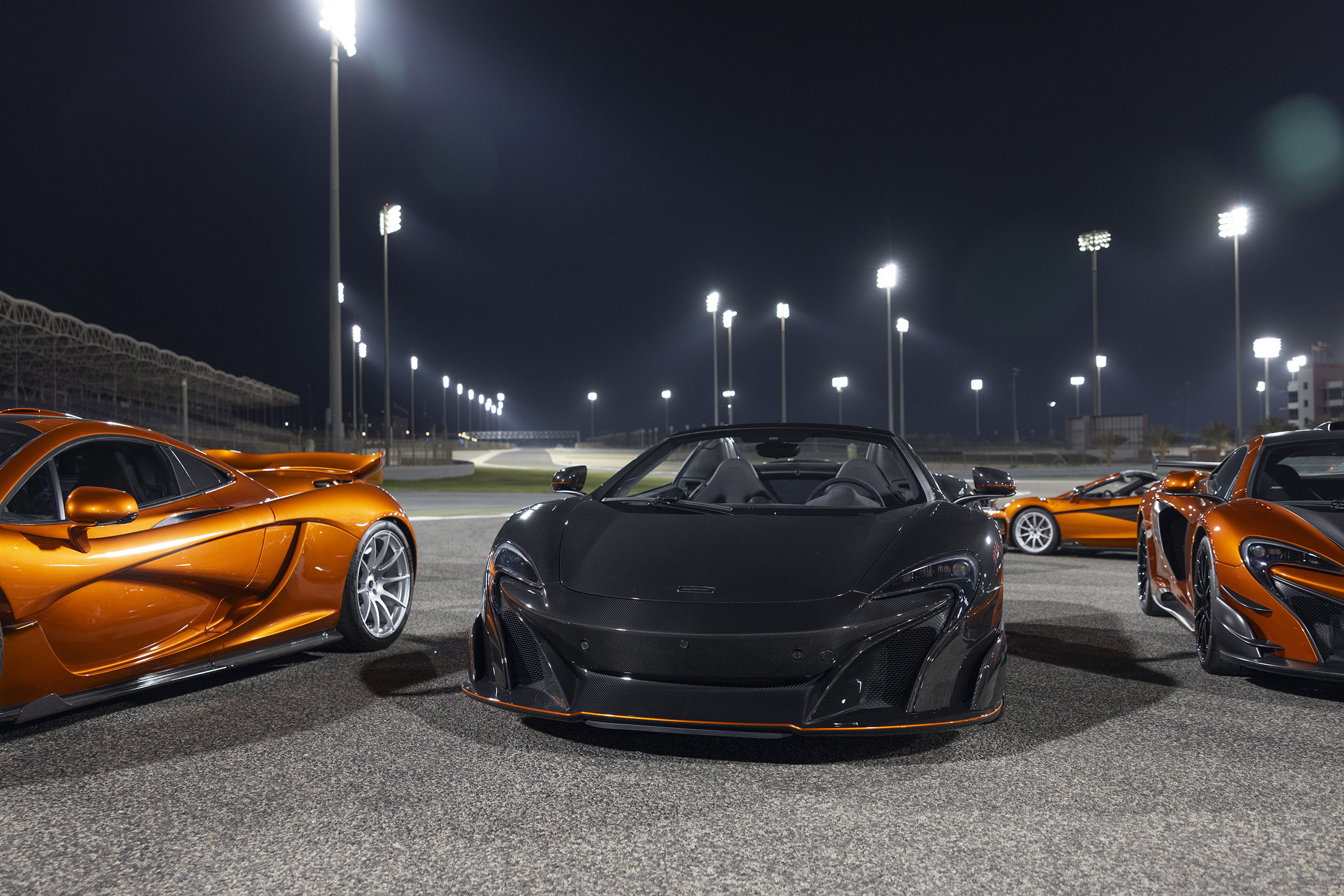 Collection of McLaren cars