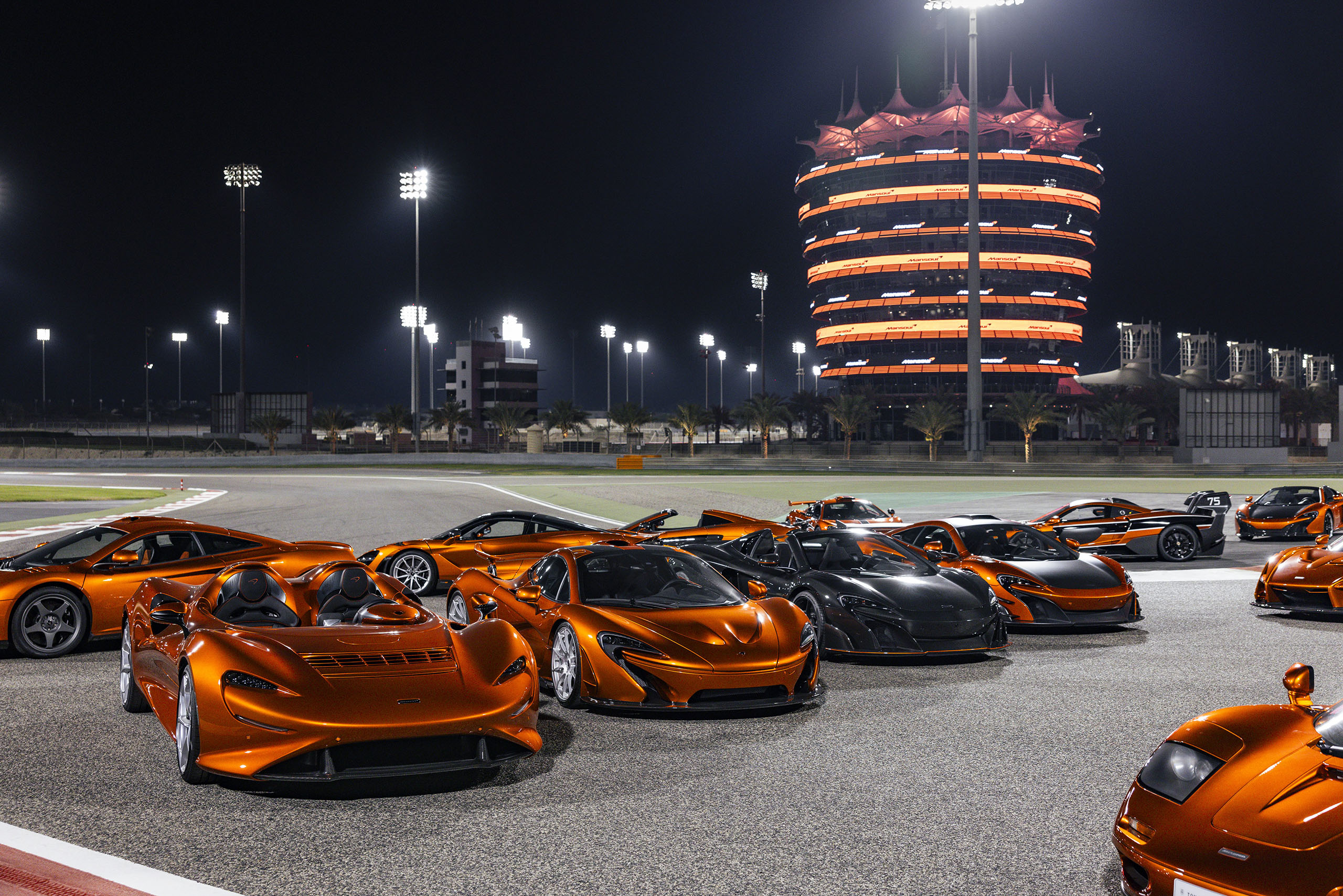 Collection of McLaren cars